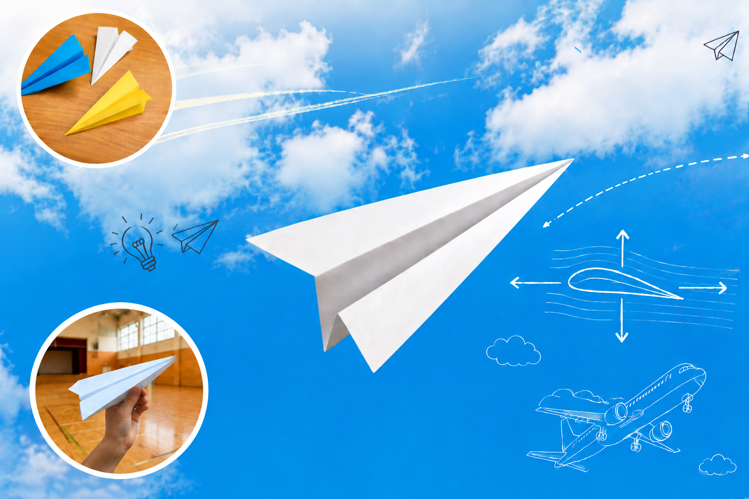 8/8（土）10:00～15:00【ワークショップ】紙飛行機で学ぶ飛行機のひみつの画像